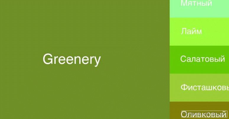 Paleta modernih zelenih nijansi
