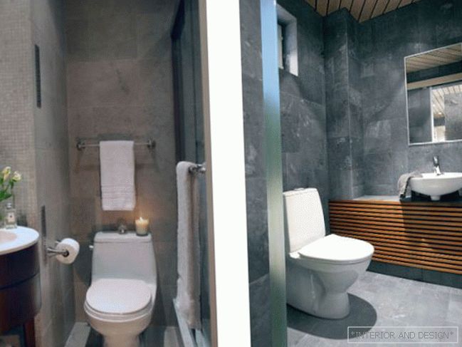 WC dizajn 2 kvadrata. m - 2