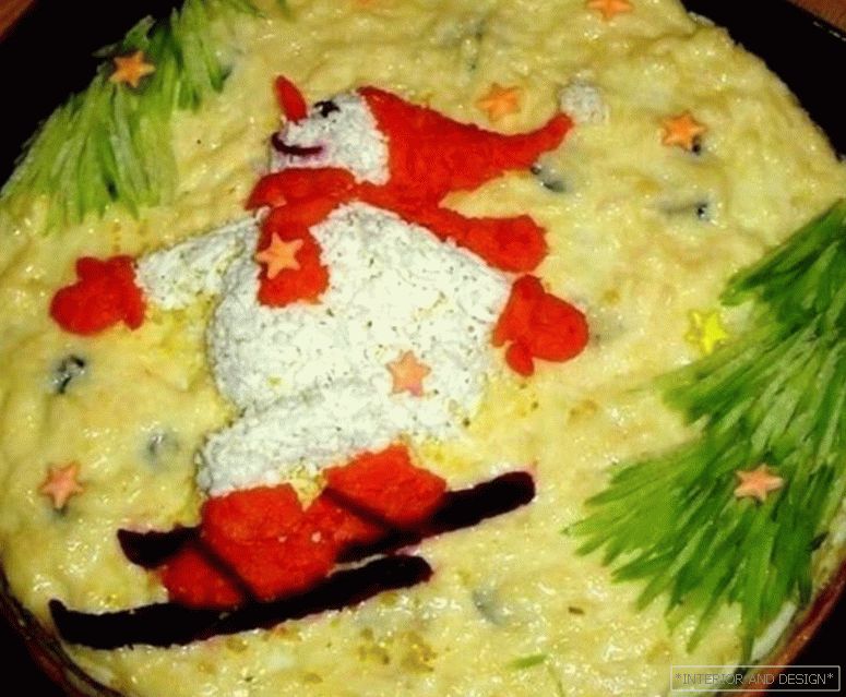 Božićna salata Snjegović
