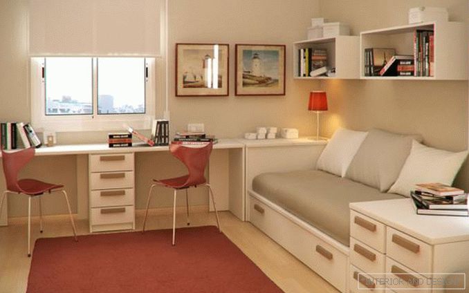 Sobe za tinejdžera u stilu minimalizma