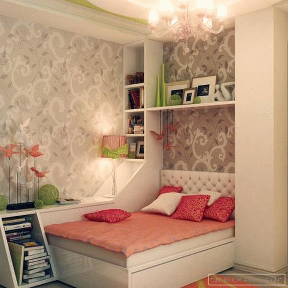 Fotografija sobe za tinejdžersku djevojku u modernom stilu