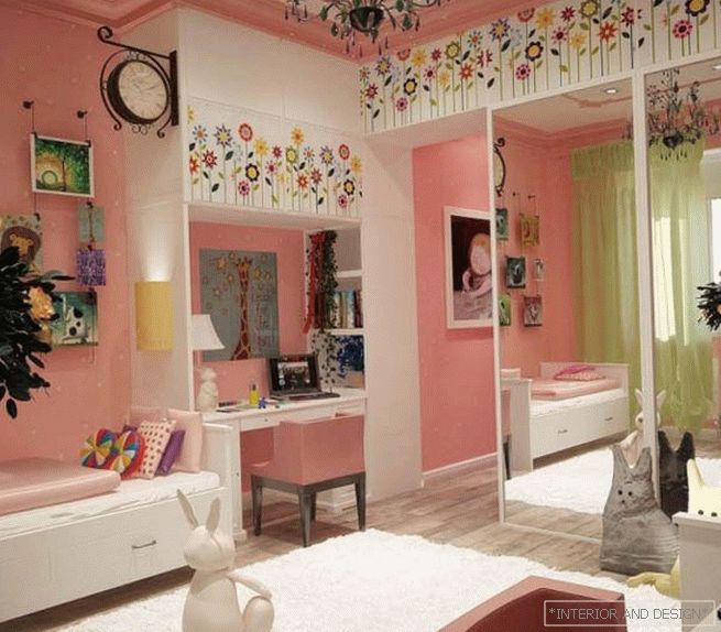 Pink soba za djevojku od 10 godina