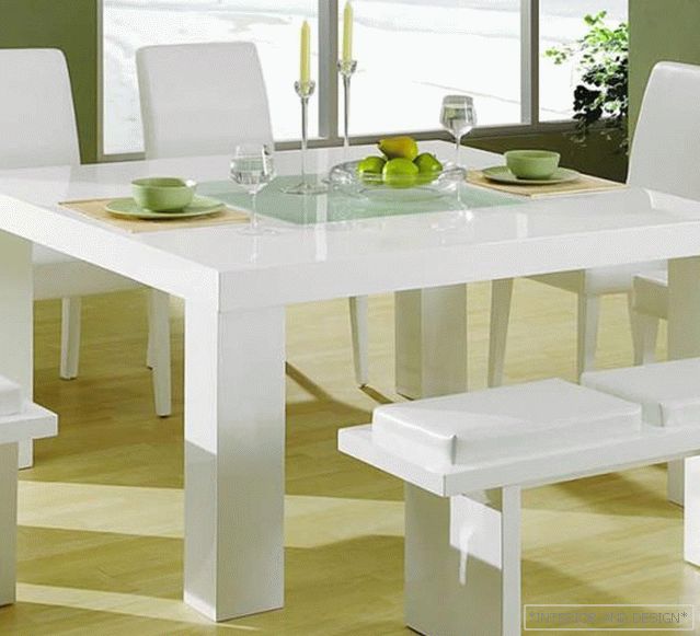 Trgovački stol s kvadratnim oblikom - 1