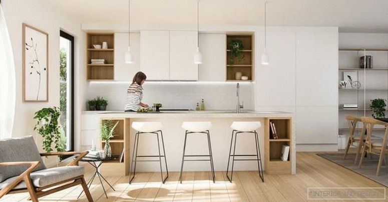 Zavjese za kuhinju u stilu minimalizma 2