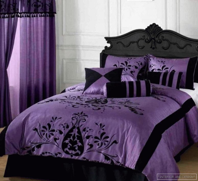 Purple zavjese za spavaću sobu 2